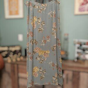 Vintage Laura Ashley Floral Maxi Skirt Size 14
